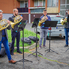 A Savaria Horn Quartett szerenádkoncertezett a Derkovits lakótelep három pontján