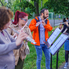 A Fuvola Quartett adott minikoncertet a KISZ lakótelepen