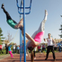 Calisthenics bemutatókkal avatták fel a szabadtéri kondiparkot Bükön