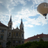 Hőlégballon bemutató a Fő téren