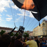 Hőlégballon bemutató a Fő téren