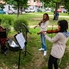 A Savaria Quartett szerenádkoncertezett az Oladi lakótelep három pontján