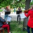 A Savaria Quartett szerenádkoncertezett az Oladi lakótelep három pontján