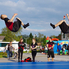 A levegőt hasította hét akrobata - AirTrack Show a Szabadság téren