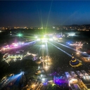 A Sziget fesztivál látképe a Sziget Eye óriáskerékről 2013. augusztus 8-án. MTI Fotó: Mohai Balázs 