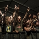 Résztvevők a Depresszió zenekar koncertjén a Rockmaraton fesztivál második napján a pécsi Malomvölgyben 2014. július 8-án. MTI Fotó: Sóki Tamás 