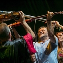  Emir Kusturica (j2) & The No Smoking Orchestra-koncert a Sziget fesztivál OTP Bank Világzenei Party Nagyszínpadán 2013. augusztus 9-én. MTI Fotó: Mohai Balázs