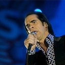 Nick Cave ausztrál rockzenész a Nick Cave and the Bad Seeds koncertjén a Sziget fesztiválon 2013. augusztus 7-én. MTI Fotó: Mohai Balázs 