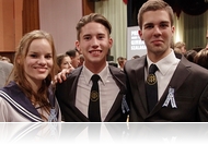 Kékszalagosok - A Premontrei Gimnázium szalagavatója 2014 - Szalagtűzés (fotóriport)