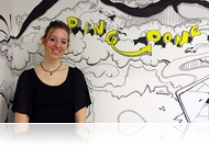 Szerva itt, graffiti ott - Falfestékkel és filctollal festették ki az egyetemi pingpong termet