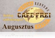 Augusztusi programajánló a három éves Cafe Freiben 