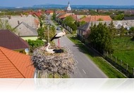 Így várják a gólyákat - Fészektartókat telepítettek a gólyák védelmére