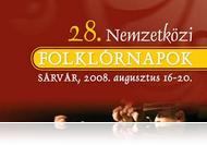 28. Nemzetközi Folklórnapok - Sárvár