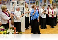 Boldogság-festette képek - Pócza Ferencné tárlata a büki művelődési ház galériájában