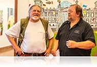 Poszthippi színorgia - Luzsicza Árpád: Tájaim-tárgyaim című kállítása a Galeria Arcisban