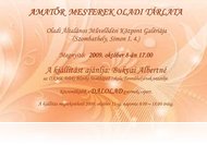 Amatőr mesterek oladi tárlata (okt. 8)