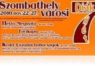 A Városi Diákhét részletes programja (nov. 22-27.)