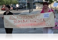 Kutyás demonstráció a gyepmesteri telep átvételéért