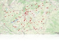 Térképen Petőfi összes verse, a róla elnevezett közterületek és intézmények