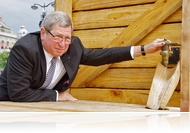 Legionárius dárda jelzi az időt a karnevál kezdetéig