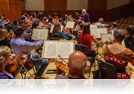 A Savaria Szimfonikus Zenekar évadnyitó hangversenyének próbája 