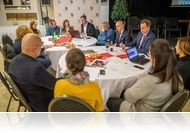 Az Európai Színházi Konvenció sajtótájékoztatója a színházban