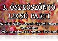 3. Őszköszöntő Lecsó Parti a SIC-ben (szept. 24)
