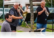 HangKözTér: a Rézfúvós Quartett minikoncertje a Stromfelden