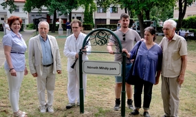 Megemlékezés és parkavatás a 100 éve született Németh Mihály emlékére Sárváron