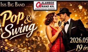 Pop & Swing - Isis Big Band nagykoncert az AGORA-MSH-ban (máj. 2.)